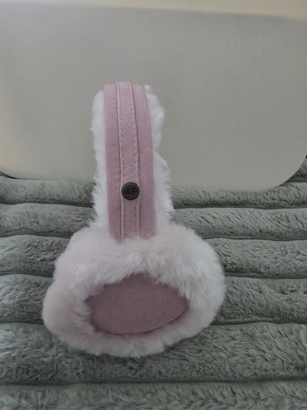 UGG Women's Blush Pink Faux Fur Earmuffs